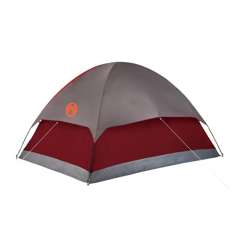 Coleman 4-Person Flatwoods II Dome Camping Tent - 9' x 7' Red