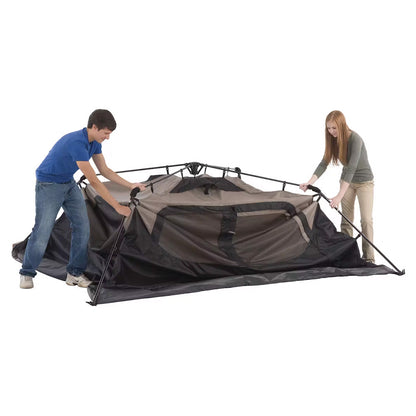 Coleman 6-Person Instant Cabin Camping Tent - 10 x 9 ft Black