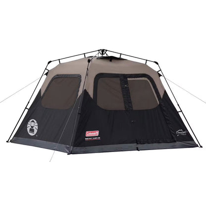Coleman 6-Person Instant Cabin Camping Tent - 10 x 9 ft Black