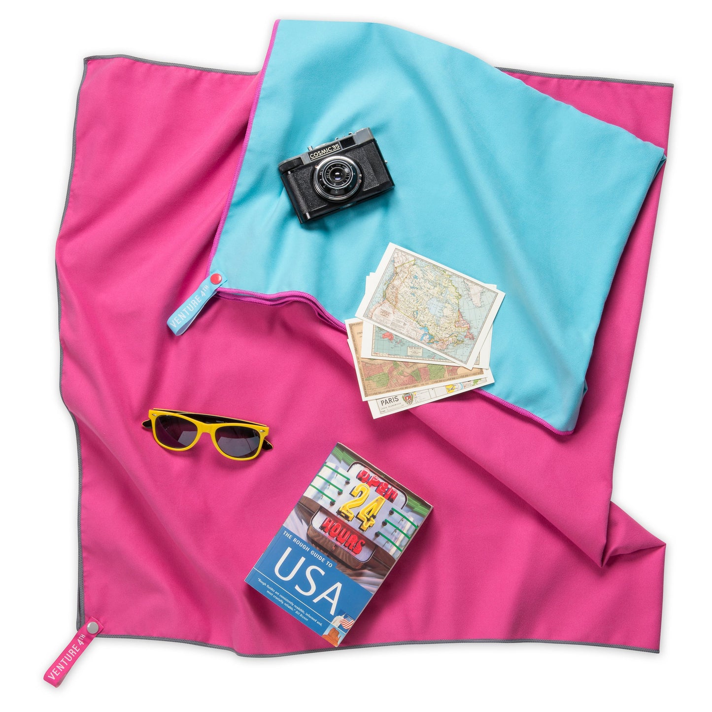 VENTURE 4TH Quick-Dry Microfiber Travel Towel | 3 Sizes | 9 Colors - Niksstuff