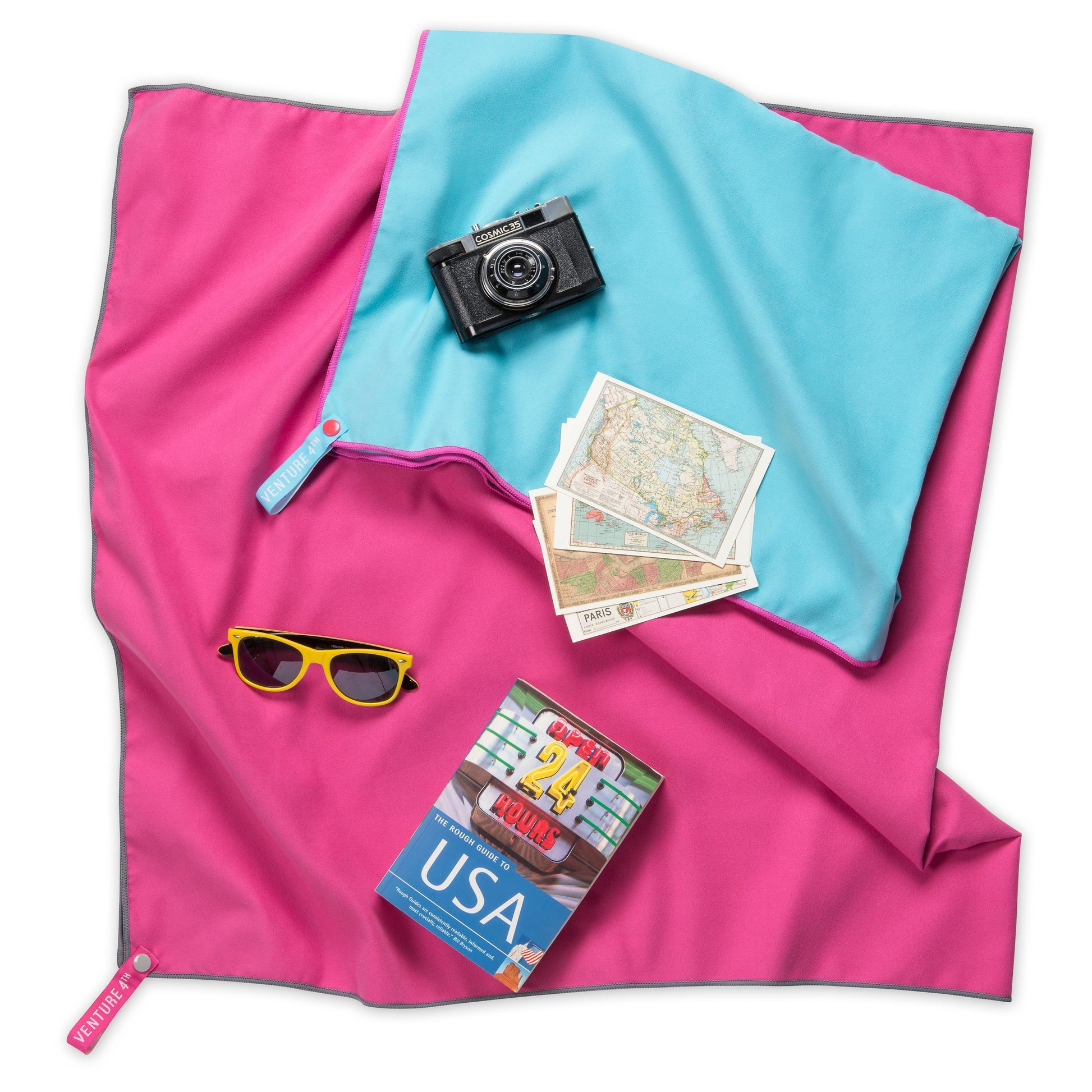 VENTURE 4TH Quick-Dry Microfiber Travel Towel | 3 Sizes | 9 Colors - Niksstuff