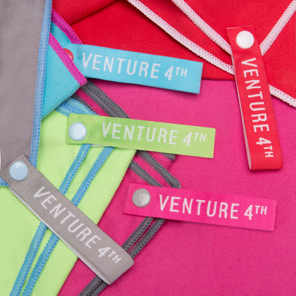 VENTURE 4TH Quick-Dry Microfiber Travel Towel | 3 Sizes | 9 Colors - Niksstuff