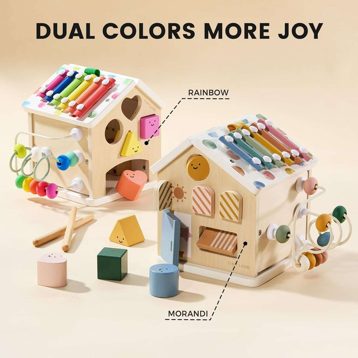 Tiny Land Cottage Activity Cube - Montessori Morandi Toy