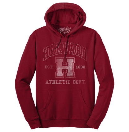 Harvard Athletic Department Pullover Hoodie – Crimson Heather