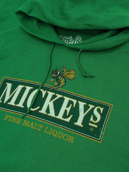 Mickey's Fine Malt Liquor Hornet Logo Pullover Hoodie – Kelly Green