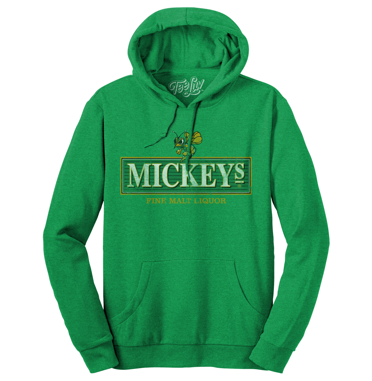 Mickey's Fine Malt Liquor Hornet Logo Pullover Hoodie – Kelly Green