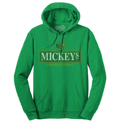 Mickey's Fine Malt Liquor Hornet Logo Pullover Hoodie – Kelly Green