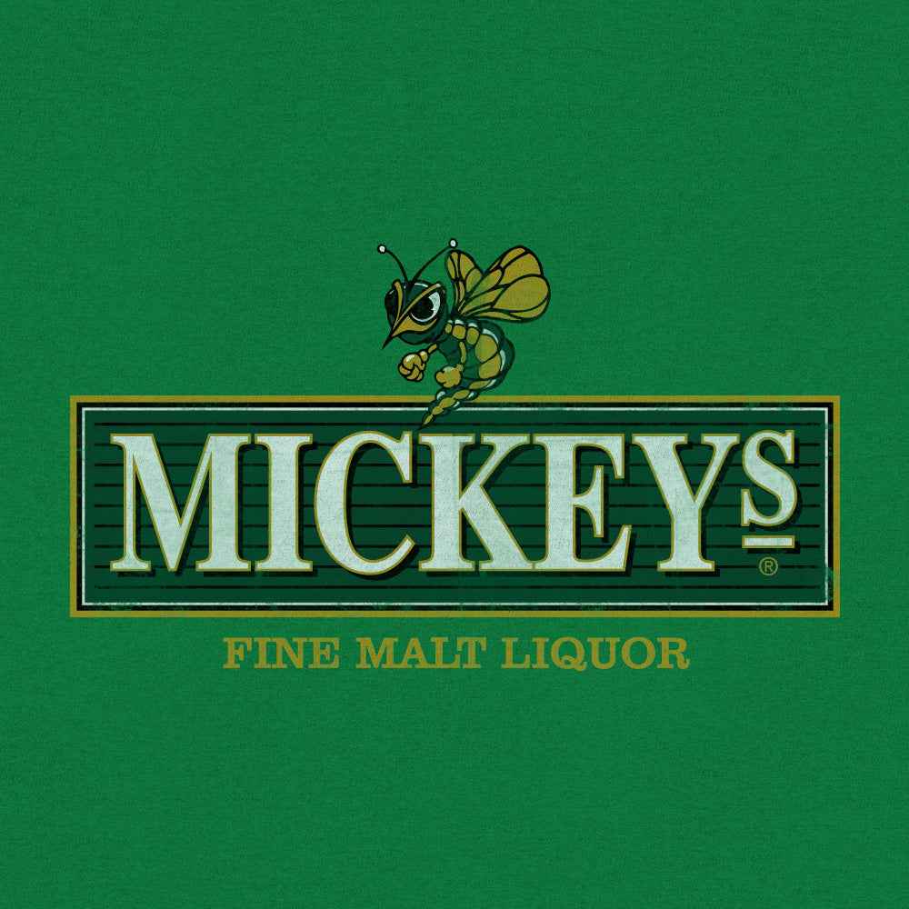 Mickey's Fine Malt Liquor Hornet Logo Pullover Hoodie – Kelly Green