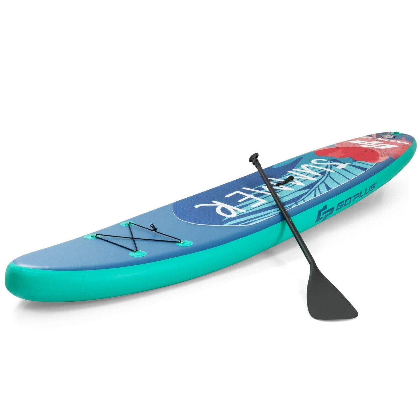 10 Ft Inflatable Stand Up Paddle Board | SUP with Paddle, Backpack & Leash - Niksstuff