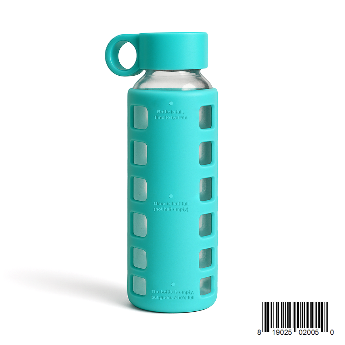 Purifyou Borosilicate Glass Water Bottle with Silicone Sleeve