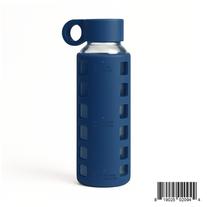 Purifyou Borosilicate Glass Water Bottle with Silicone Sleeve