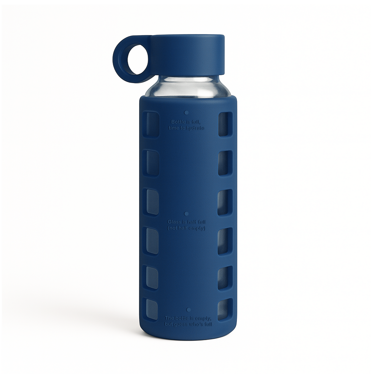 Purifyou Borosilicate Glass Water Bottle with Silicone Sleeve