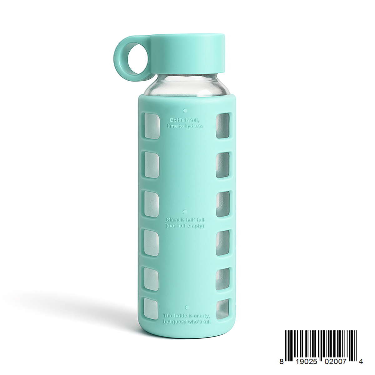 Purifyou Borosilicate Glass Water Bottle with Silicone Sleeve