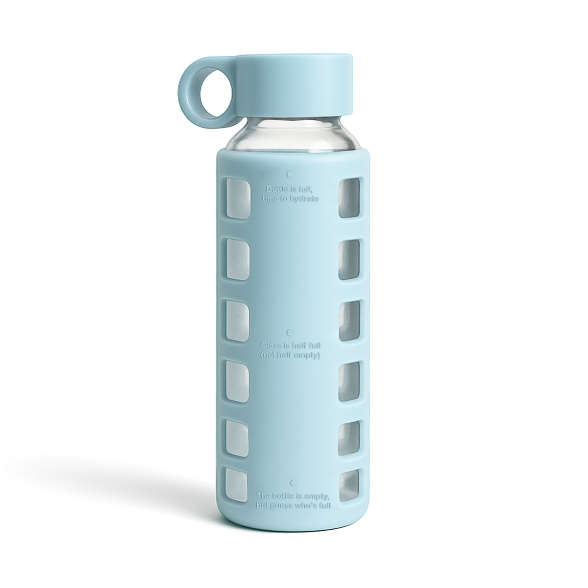 Purifyou Borosilicate Glass Water Bottle with Silicone Sleeve