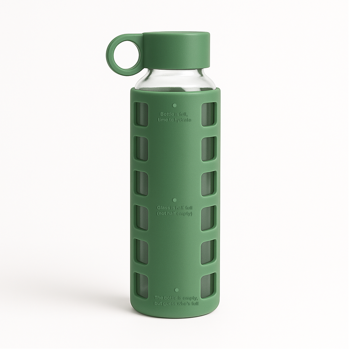 Purifyou Borosilicate Glass Water Bottle with Silicone Sleeve