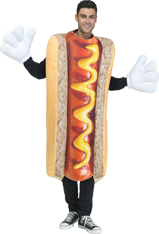 Photoreal Hot Dog Costume Tunic - Standard Size