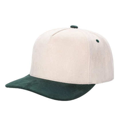 5-Panel Suede Snapback Cap | 29 Colors & Two-Tone Options - Niksstuff