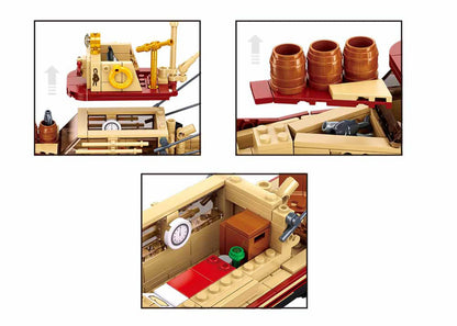 Model Bricks Great Shark Ship Building Brick Kit — 592 Pieces by Texas Toy Distribution - Niksstuff