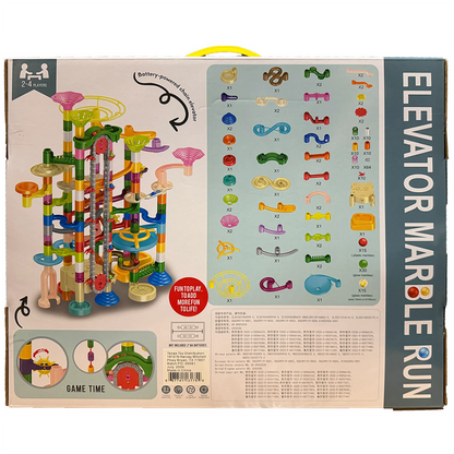 Elevator Marble Run Building Block Set - 236 Pieces