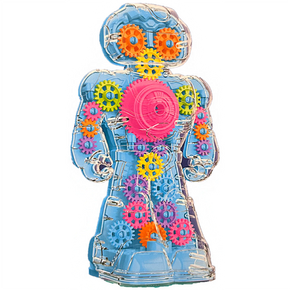 Gear Robot Toy - Light-Up Electric Toy with Music and Spinning Gears