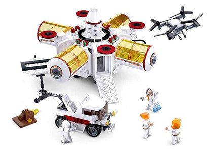 Space Colony Base Building Brick Kit (642 Pcs) - Niksstuff