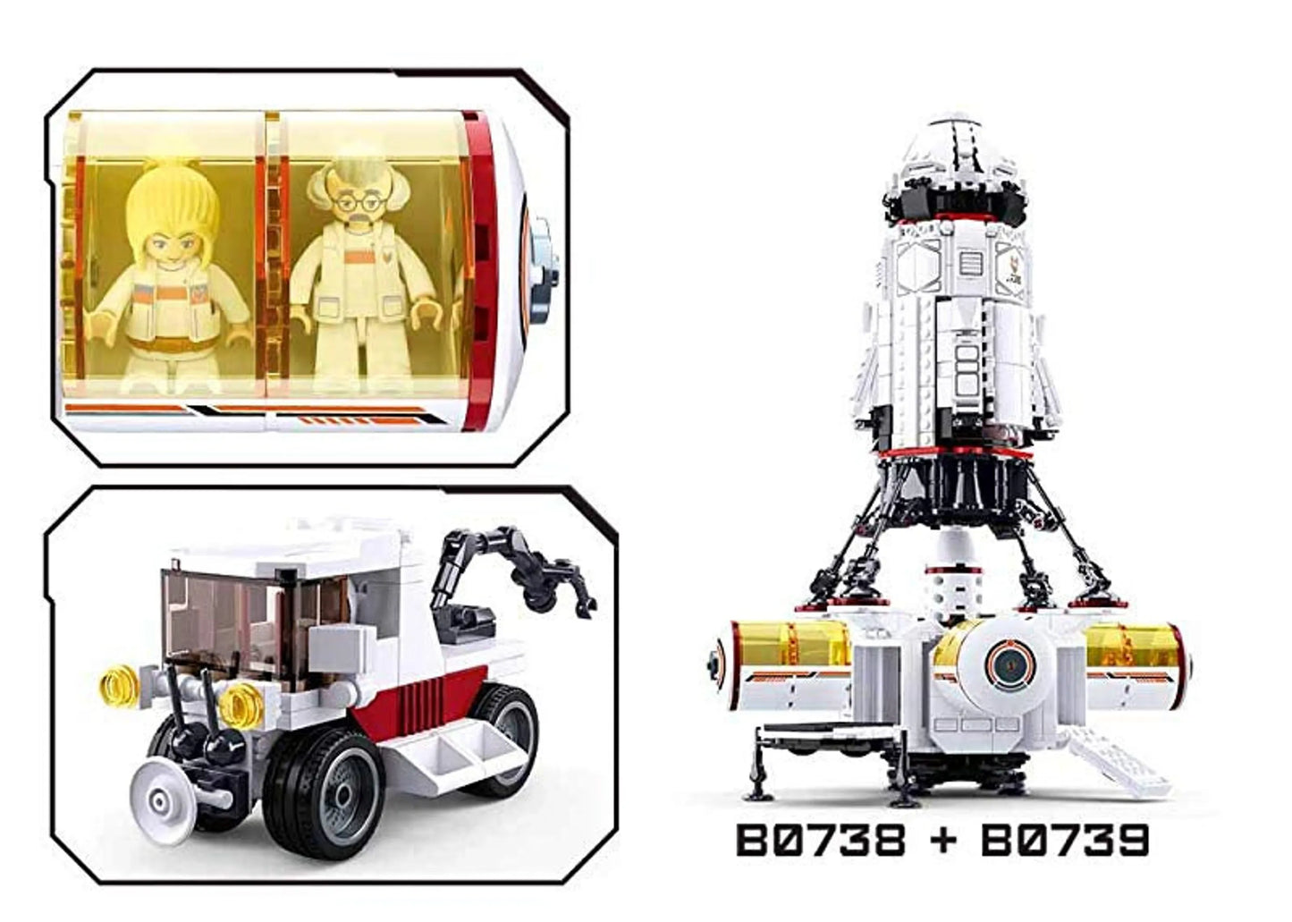 Space Colony Base Building Brick Kit (642 Pcs) - Niksstuff