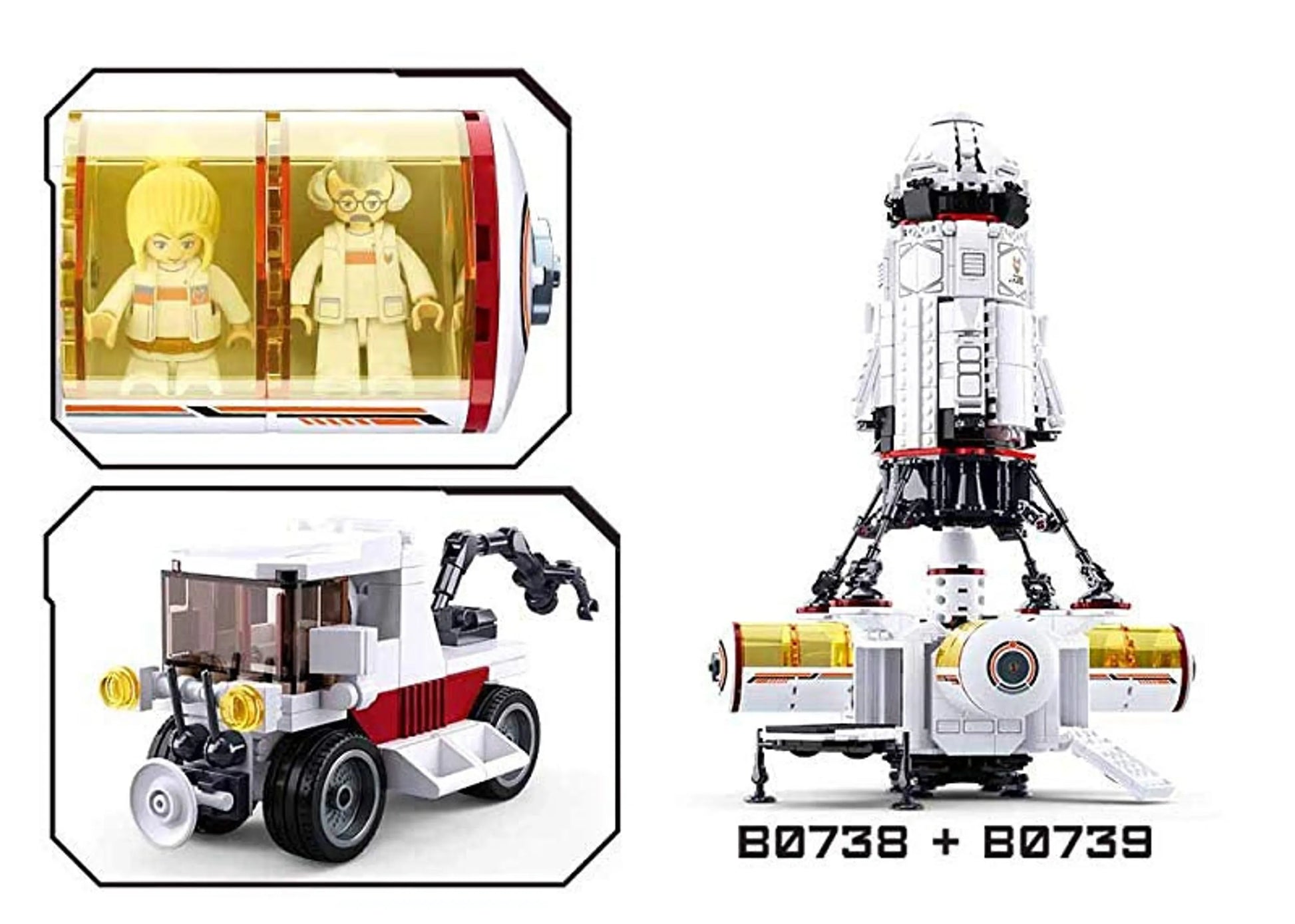 Space Colony Base Building Brick Kit (642 Pcs) - Niksstuff