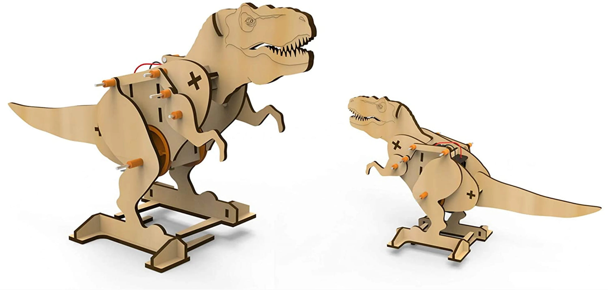 Tyrannosaurus Rex DIY Electric STEM Assembly Kit — 84 Pieces by Texas Toy Distribution - Niksstuff