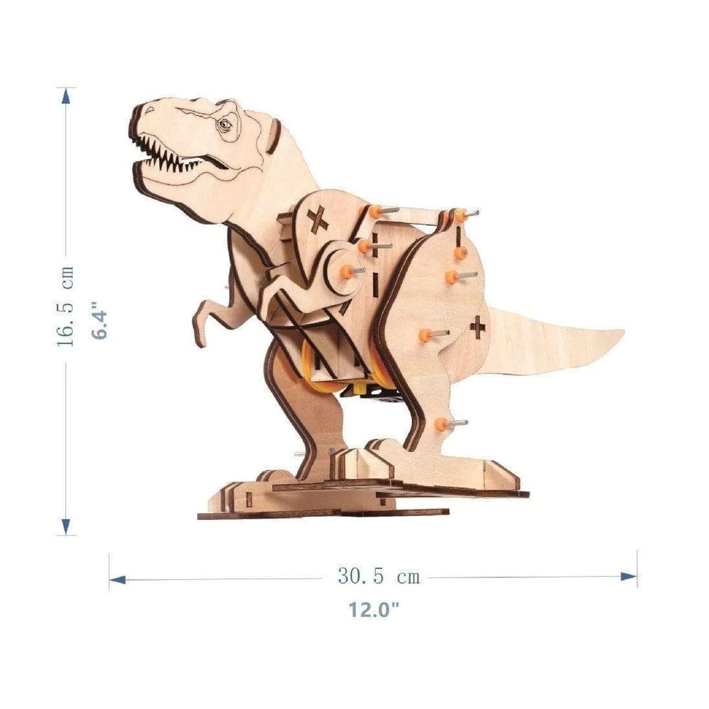 Tyrannosaurus Rex DIY Electric STEM Assembly Kit — 84 Pieces by Texas Toy Distribution - Niksstuff