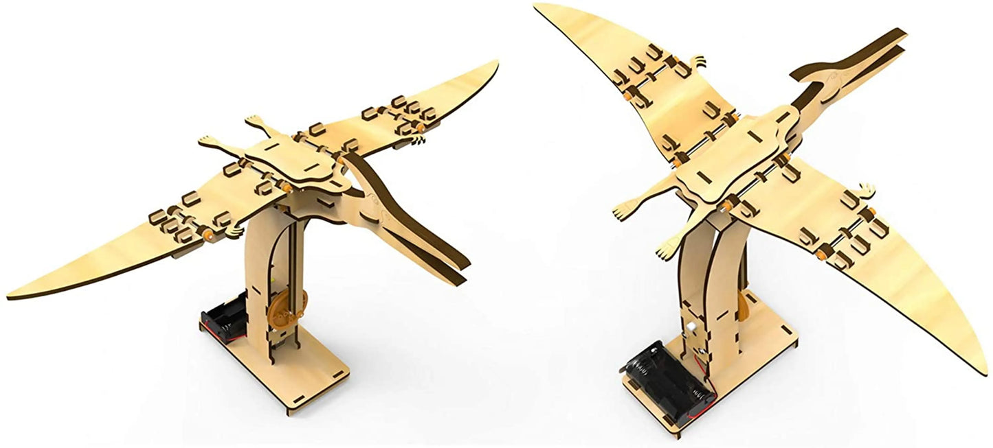 Pterosaur DIY Electric STEM Assembly Kit — 82 Pieces by Texas Toy Distribution - Niksstuff