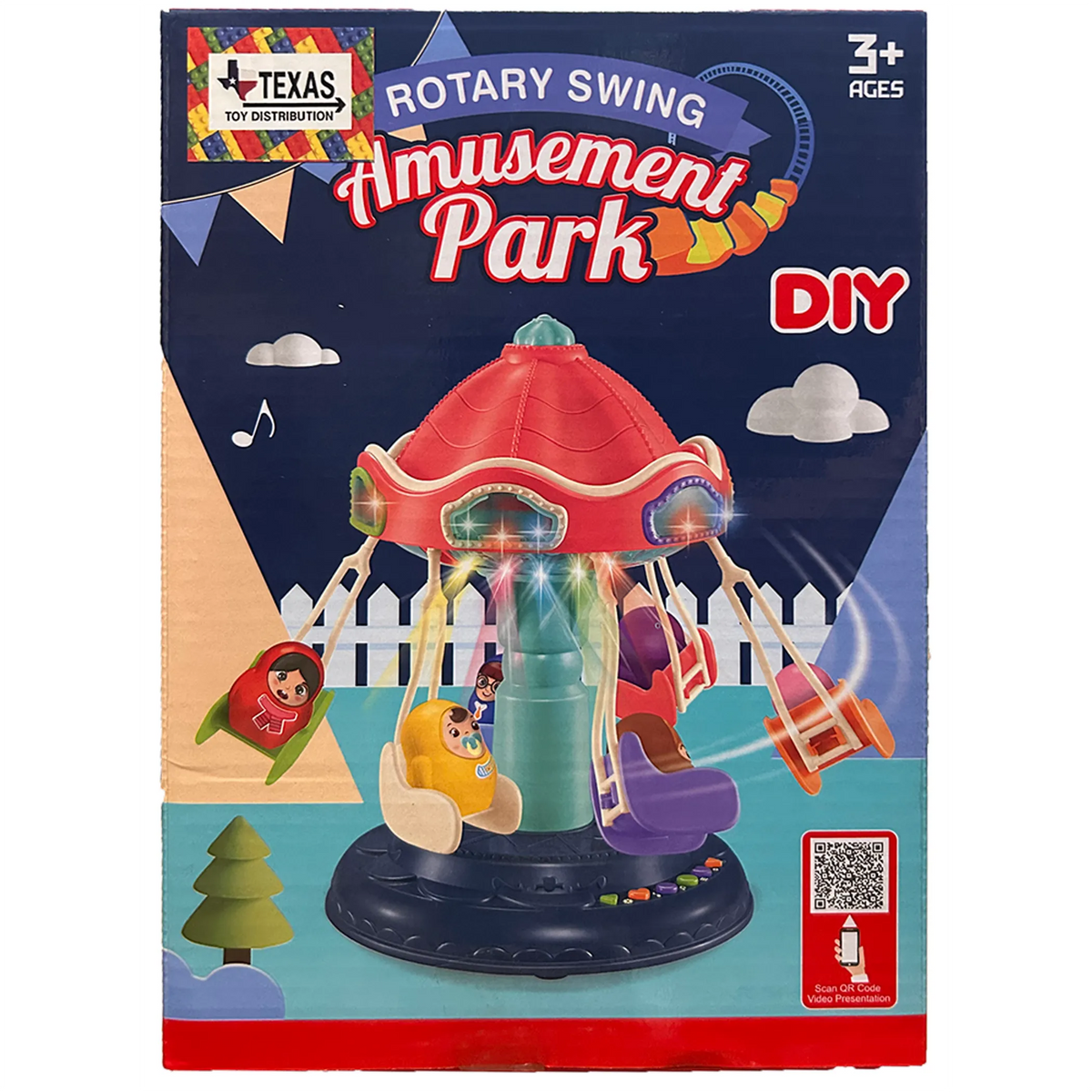 Rotary Swing Carnival Toy with Lights and Music