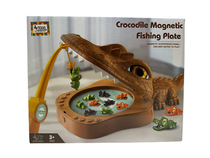Magnetic Crocodile Fishing Game with Water Suspension Plate
