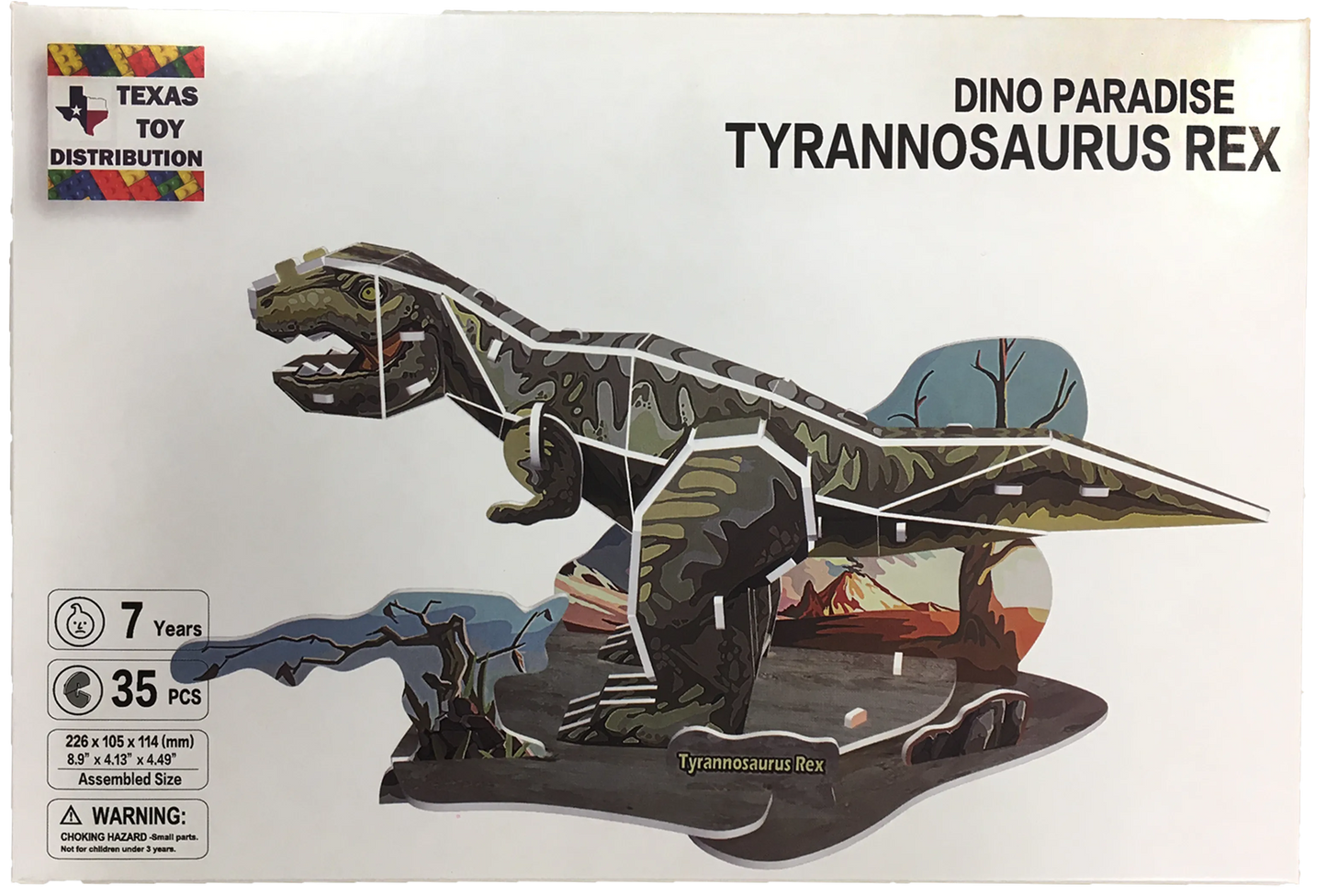 3D Dinosaur Foam Puzzle | EPS Foam | 6 Styles | T-Rex, Triceratops, Stegosaurus & More