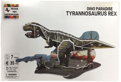 3D Dinosaur Foam Puzzle | EPS Foam | 6 Styles | T-Rex, Triceratops, Stegosaurus & More