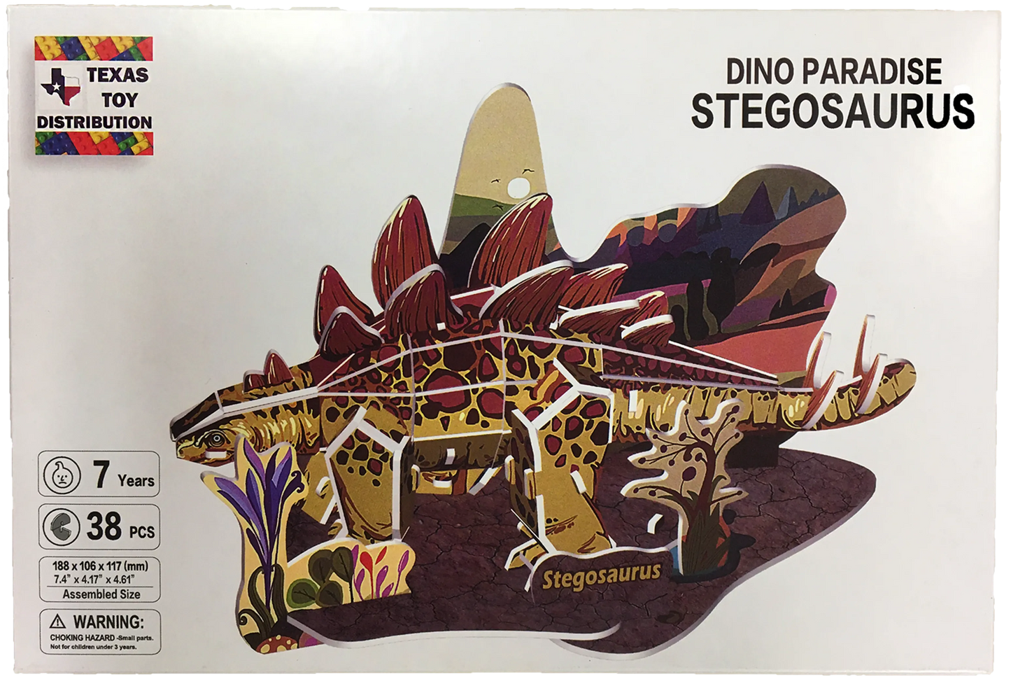 3D Dinosaur Foam Puzzle | EPS Foam | 6 Styles | T-Rex, Triceratops, Stegosaurus & More