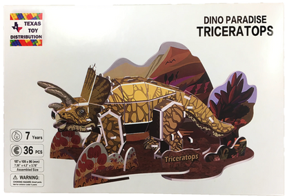 3D Dinosaur Foam Puzzle | EPS Foam | 6 Styles | T-Rex, Triceratops, Stegosaurus & More