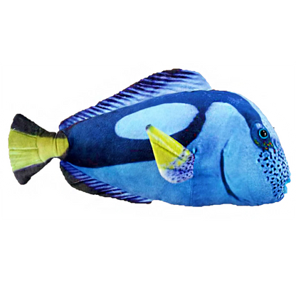 Blue Tang Fish Plush Stuffed Animal 16.5" by Texas Toy Distribution - Niksstuff