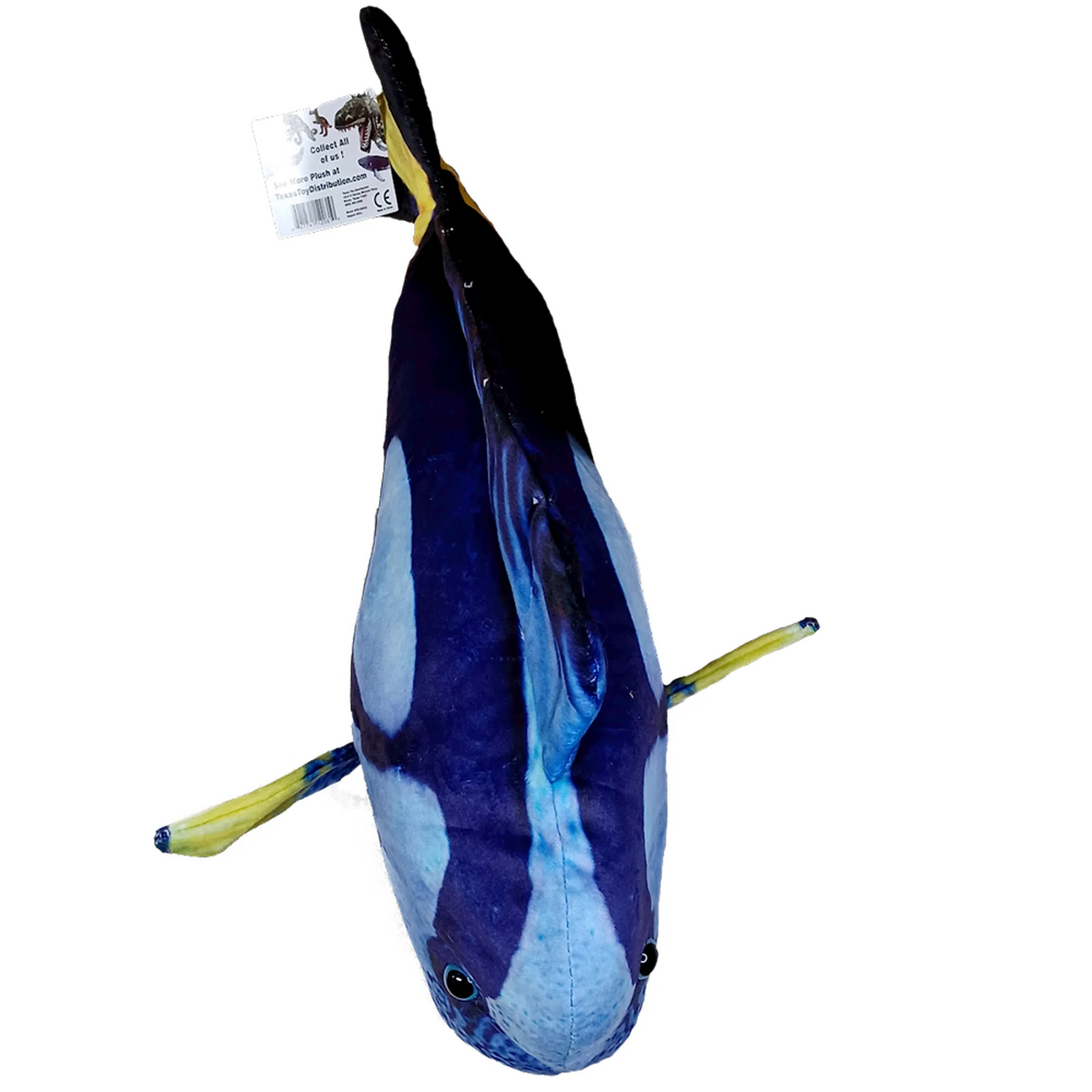 Blue Tang Fish Plush Stuffed Animal 16.5" by Texas Toy Distribution - Niksstuff