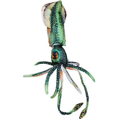 Squid Plush Stuffed Animal | 16" | 8 Tentacles & Big Eyes | Colorful Ocean Toy