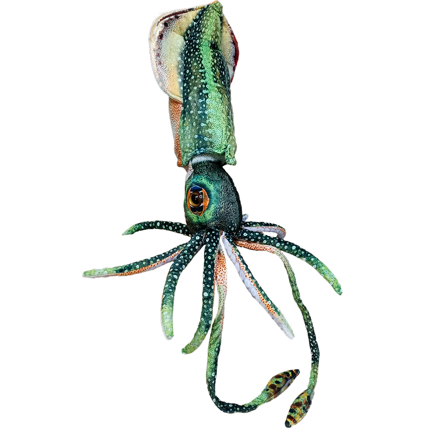 Squid Plush Stuffed Animal | 16" | 8 Tentacles & Big Eyes | Colorful Ocean Toy