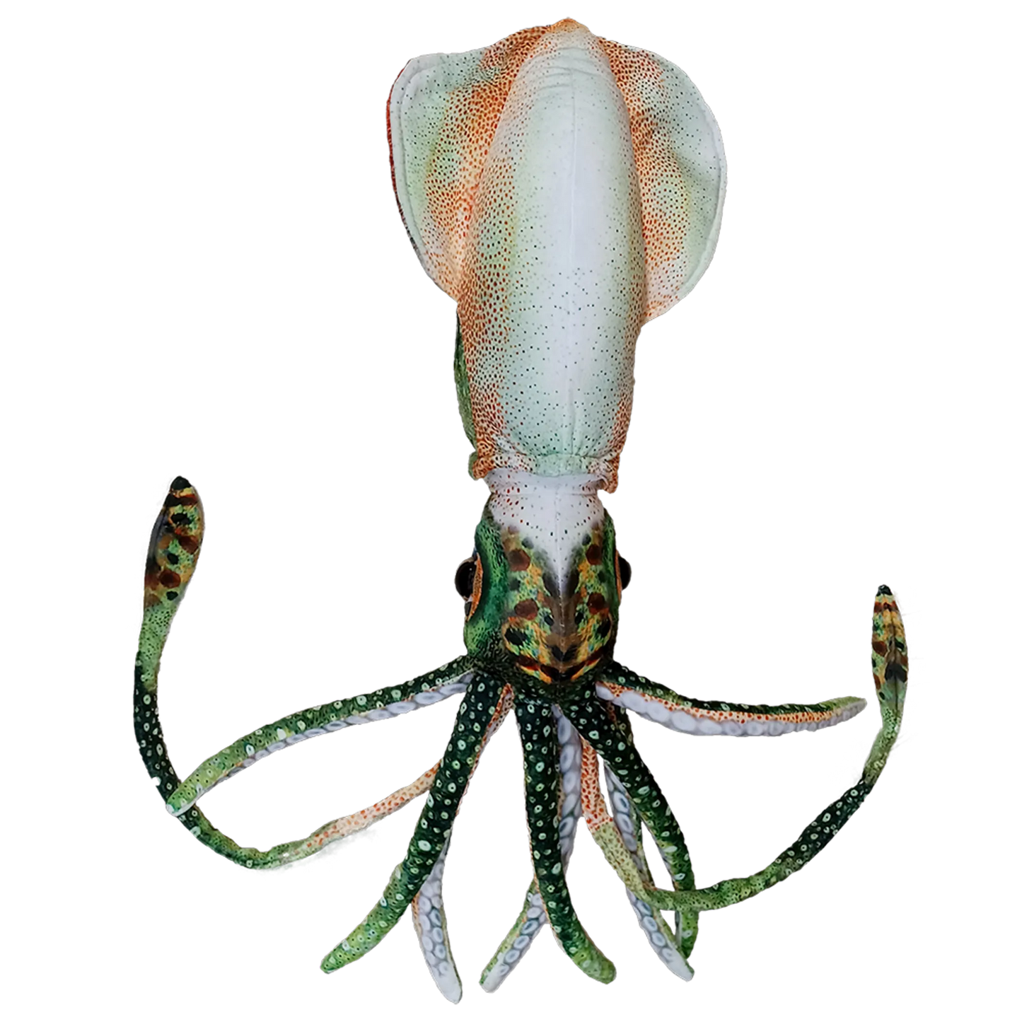 Squid Plush Stuffed Animal | 16" | 8 Tentacles & Big Eyes | Colorful Ocean Toy