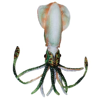 Squid Plush Stuffed Animal | 16" | 8 Tentacles & Big Eyes | Colorful Ocean Toy