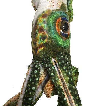 Squid Plush Stuffed Animal | 16" | 8 Tentacles & Big Eyes | Colorful Ocean Toy - Niksstuff
