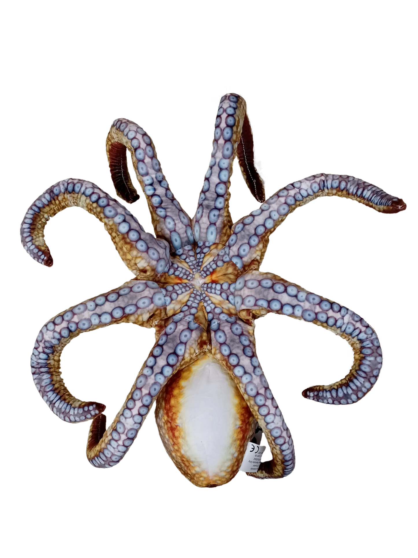 Realistic Octopus Plush Stuffed Animal | 10" Curled | 18" Extended Tentacles