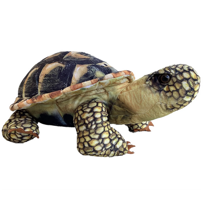 African Spurred Tortoise Plush Stuffed Animal | 13" | Realistic Shell Detail | Sulcata Tortoise Toy