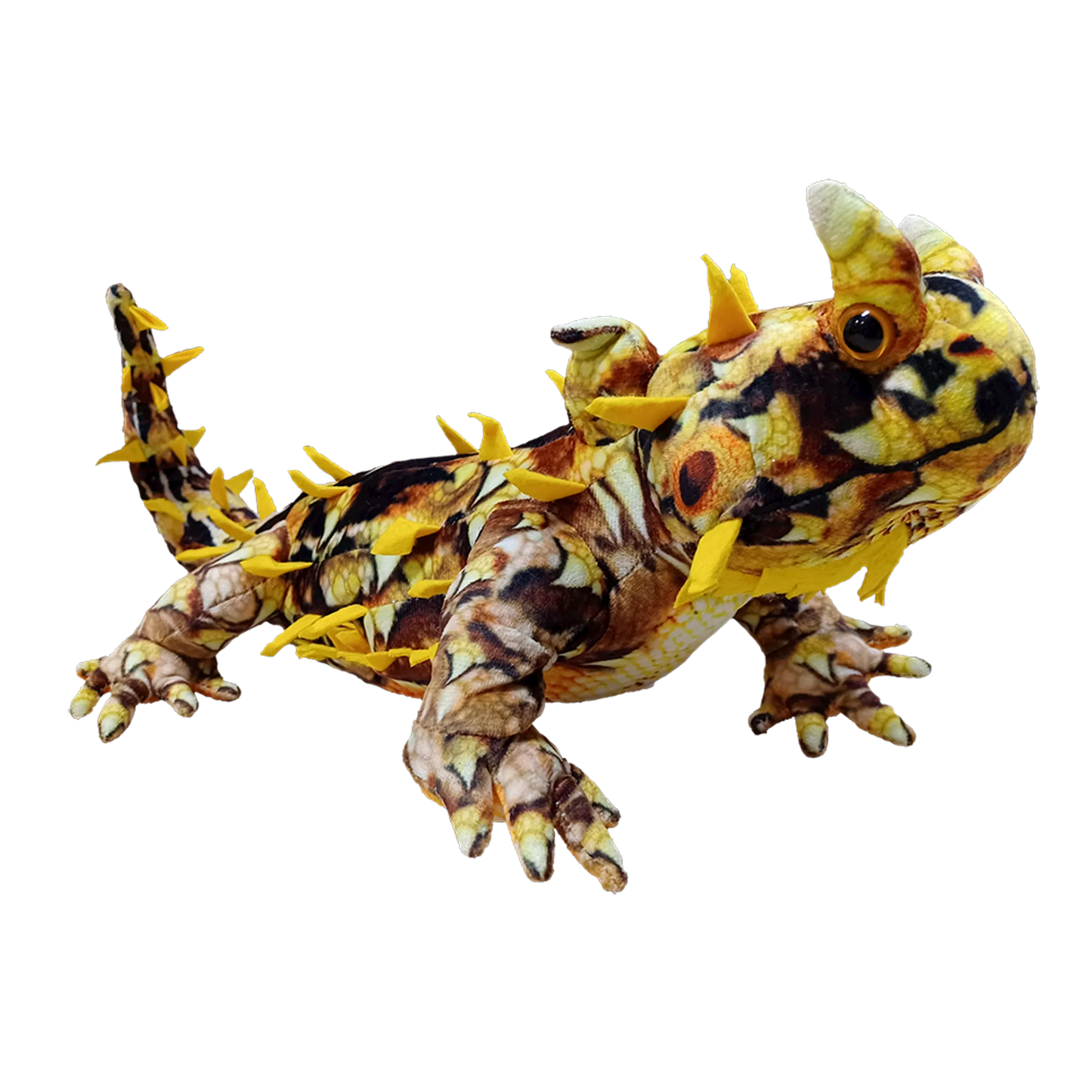 Horned Lizard Plush Stuffed Animal | 21.65" | Spiky Realistic Detail | Desert Wildlife Toy