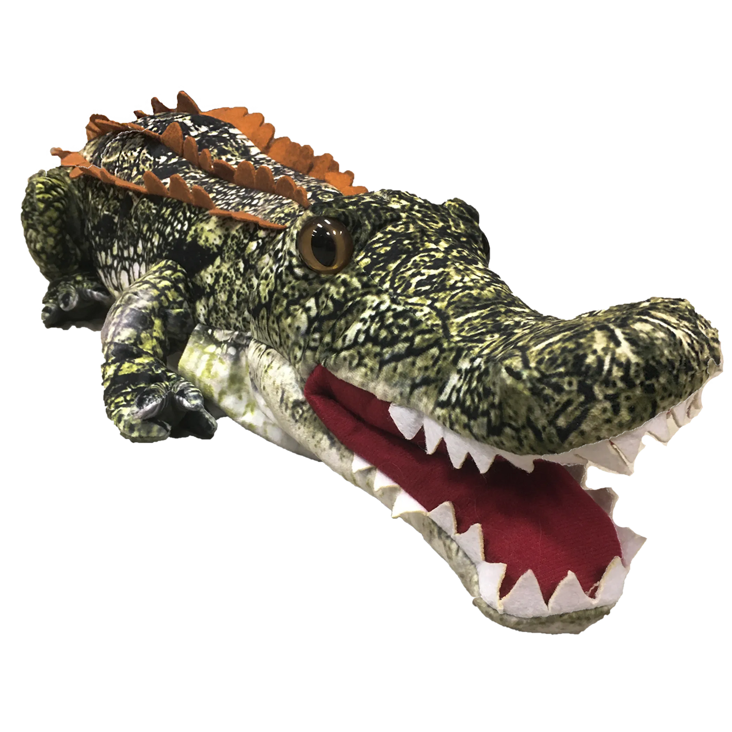 Crocodile Plush Hand Puppet | 40"+ | Felt Puppet Mouth | Giant Reptile Stuffed Animal