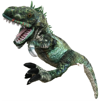 "Rizzo" Dinosaur Plush Hand Puppet | 35" | Giant Animated Puppet | Storytelling & Performance Toy - Niksstuff