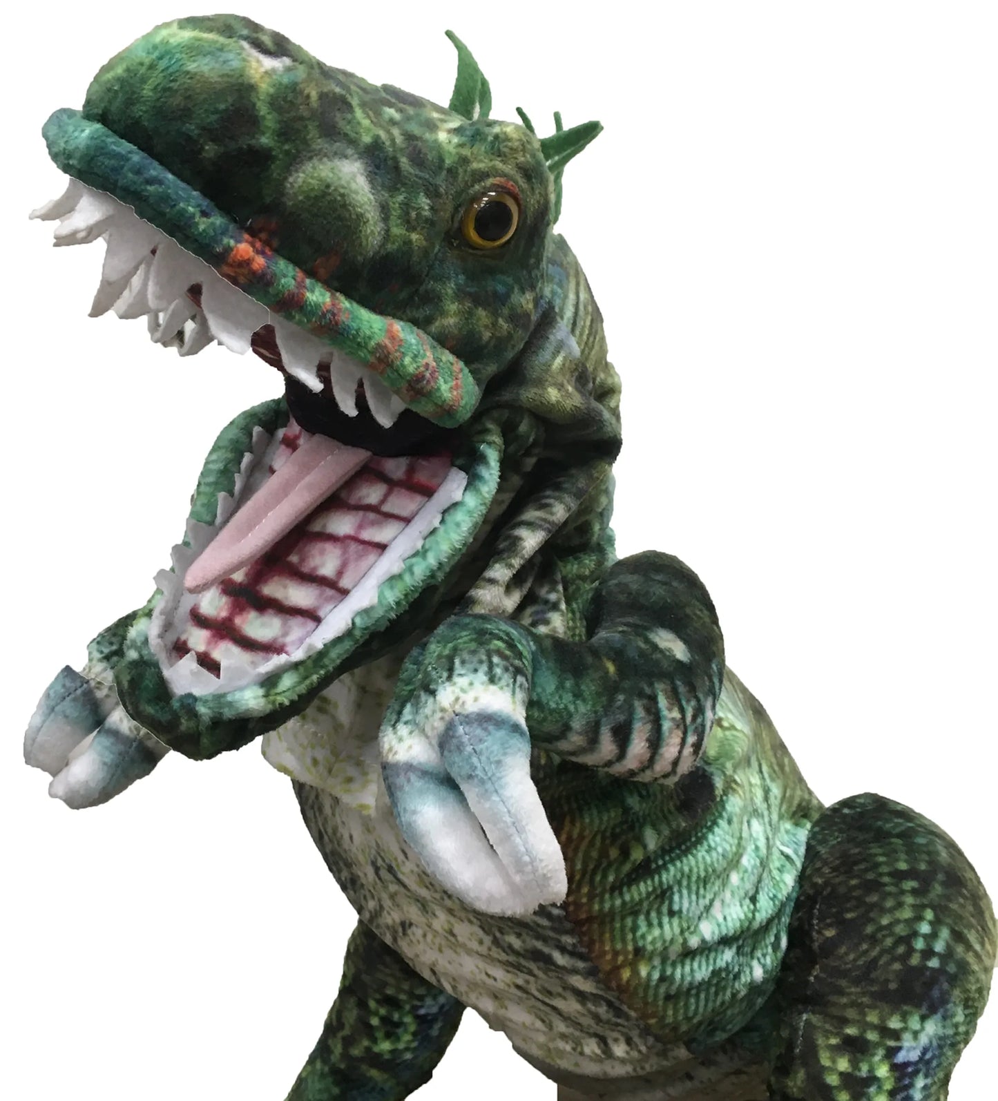 "Rizzo" Dinosaur Plush Hand Puppet | 35" | Giant Animated Puppet | Storytelling & Performance Toy
