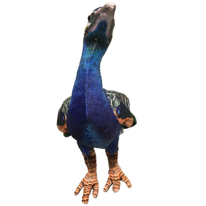 Peacock Plush Stuffed Animal | 18" | Detailed Feather Pattern | Exotic Bird Toy